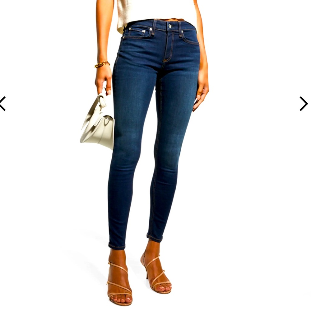 High rise “rag & bone” skinny jeans, 29